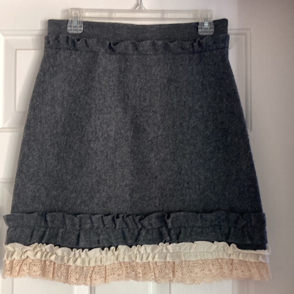 NWOT Anthropologie Girls from Savoy Wool Skirt - Picture 4 of 8